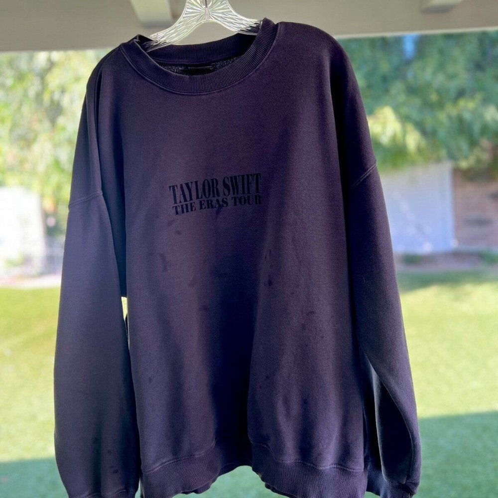 Taylor Swift eras tour blue crewneck size s